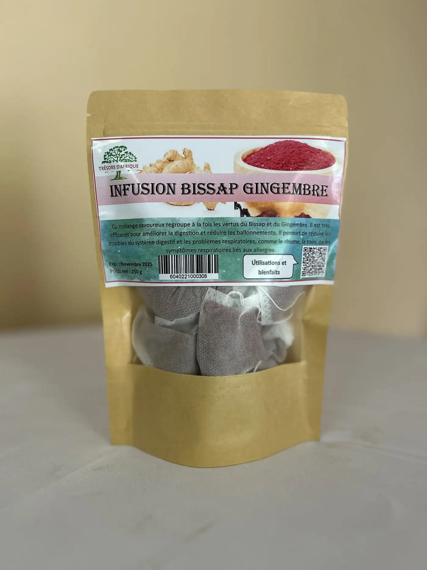 Infusion Bissap Gingembre - Téranga d'Afrique
