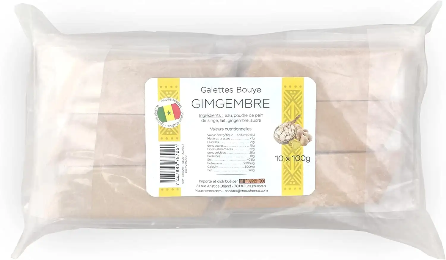 Biscuit de Baobab Gingembre - Téranga d'Afrique