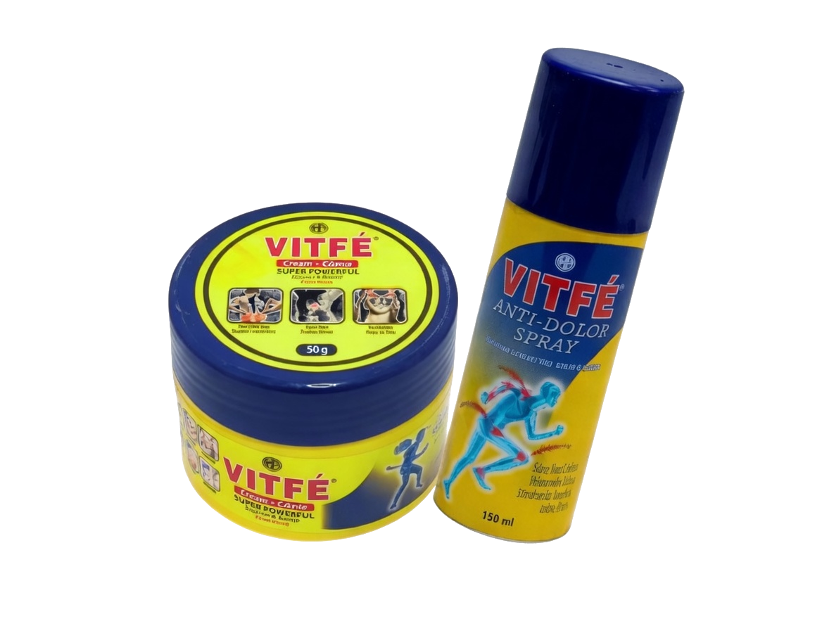 Vitfé : crème mentholée 50 g et spray Pain Relief 100 ml